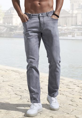 John Devin 5-Pocket-Jeans »Straight-fit Jeans«, aus elastischer Denim-Qualität