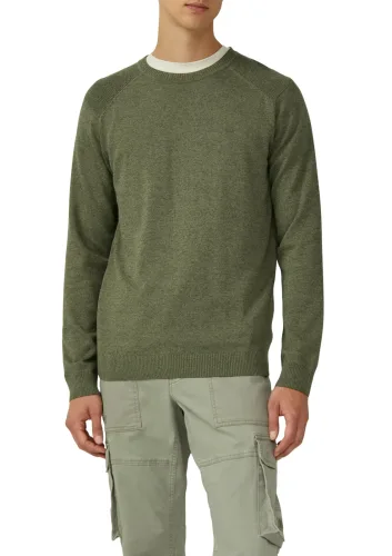 s.Oliver, s.Oliver Rundhalspullover mit Logo Stickerei