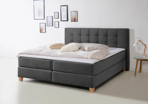 home affaire, Home affaire Boxspringbett "Moulay" inkl. Topper, in 3 Härtegraden, TFK auch in Härtegrad 4