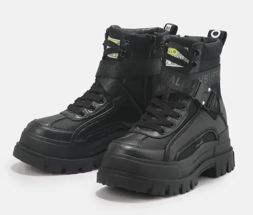 Buffalo, Buffalo Aspha Com1 Plateau Winterstiefelette - Schwarz EU37 Damen