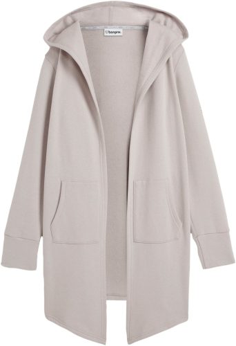 bonprix, bonprix Sweatjacke "Long-Sweatjacke" mit Nahtreissverschluss, aus Baumwolle und Polyester