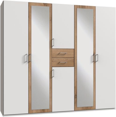 Wimex Kleiderschrank »Diver Drehtürenschrank mit Spiegel, 180, 225 o. 270cm breit«, Bestseller Schlafzimmerschrank wahlweise 3 Innenausstattungen