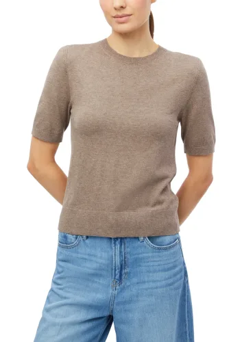 s.Oliver, s.Oliver Rundhalspullover Halbarm Sommer-Strickpullover aus Viskose