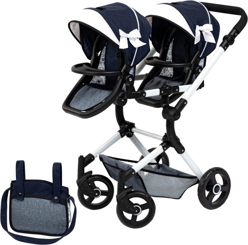 Bayer Puppen-Zwillingsbuggy »Twin Neo« mit Wickeltasche