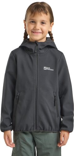 Jack Wolfskin Softshelljacke Kinder Fourwinds Jacket Kids 104 granite black granite black