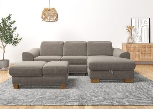 HOME AFFAIRE, Home affaire Ecksofa »Dundee«, wahlweise mit Kopfteilverstellung und zusätzlich mit Bettfunktion