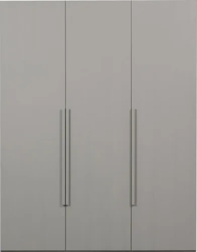 mutoni, mutoni - Schrank Rens 3-türig kieselgrau 165x210, One Size