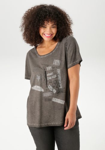 Aniston PLUS T-Shirt mit edlem Druckmotiv - NEUE KOLLEKTION