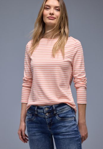 STREET ONE Langarmshirt in Streifen-Optik