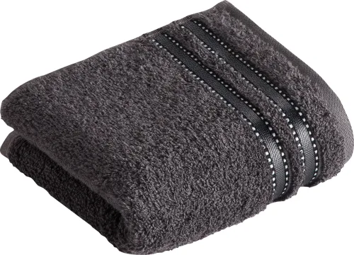 VOSSEN - Cult de Luxe Waschlappen, 30 x 30 cm, Gewittergrau