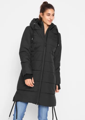 bonprix, bonprix Wasserabweisender Steppmantelschwarz 42Damen