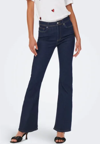 Only, Only - Hose, für Damen, Blau Denim Dunkel, Größe M