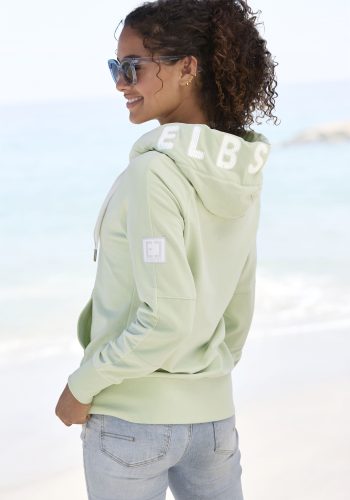ELBSAND, Elbsand Kapuzensweatjacke »Kelda«, mit Logo-Stickerei an der Kapuze