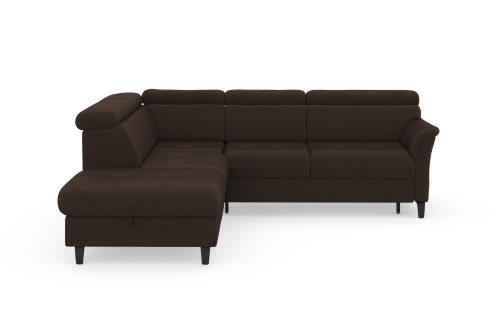 SIT&MORE, sit&more Ecksofa, inklusive Kopfteilverstellung, wahlweise mit Bettfunktion und Bettkasten