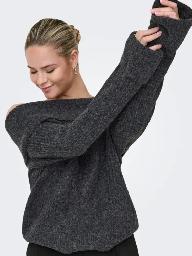 Only, ONLY Strickpullover "ONLLUNA LS OFF SHOULDER PULLOVER KNT"