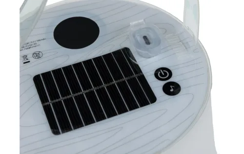 KOOR Aussen-Tischleuchte "Campinglampe Lumora LED, RGB, Speakerfunktion"