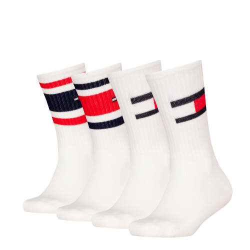 Tommy Hilfiger, Tommy Hilfiger Socken »TH KIDS SOCK 4P FLAG & SPORT STRIPE ECOM«, (4 Paar)