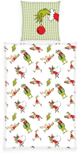 HERDING, Herding Renforcé Kinder-Wendebettwäsche Grinch