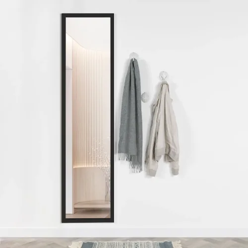 LIVIQUE, Spiegel Narya Schwarz Stahl/Glas 46 cm 185 cm - Spiegel