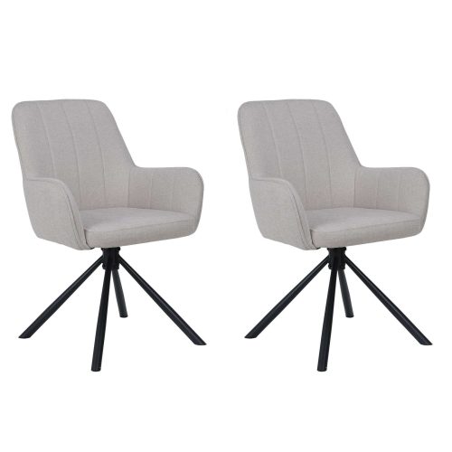 GOODproduct Esszimmerstuhl »Flaurent« () 2 Stk.gepolsterte Rückenlehne, Armlehne und Sitzfläche, Sitzhöhe 50 cm