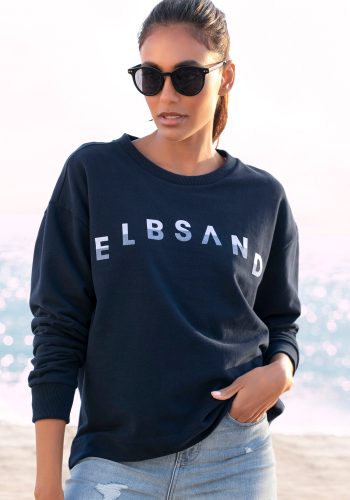 Elbsand Sweatshirt »Sontje«, mit Flockprint vorne