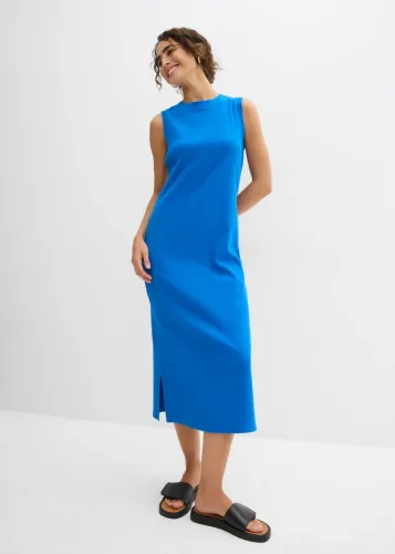 bonprix, bonprix Jersey-Kleid aus Baumwolle mit Stretchblau 36Damen