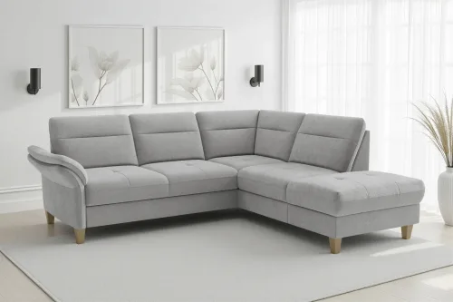 Sit & More, sit&more Ecksofa "Pamela, B: 218 cm, L-Form, wahlweise mit Bettfunktion und Bettkasten" mit Federkern und Liegefläche aus Originalstoff