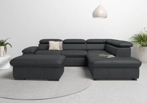 Home affaire Ecksofa »Alberto«, mit Ottomane, inkl. Kopfteilverstellung, wahlweise mit Bettfunktion