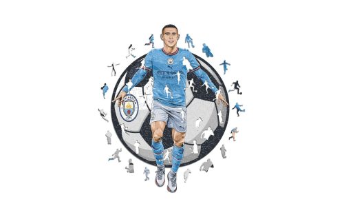 nicht definiert Puzzle »Iconic Man City FC ? Phil Foden«, Holzart: Birke (Herkunftsland: China)
