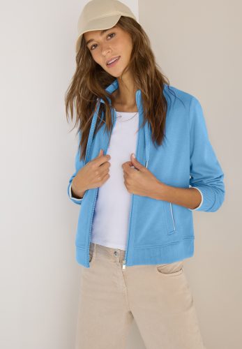 cecil, Cecil Sweatjacke mit Stehkragen und Reissverschluss