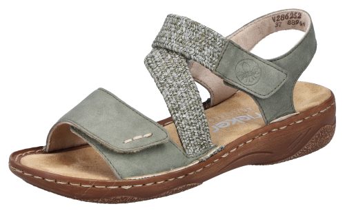 Rieker Damen Hohe Sandalette Grün