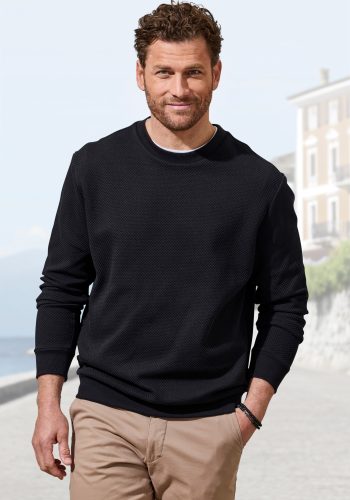 John Devin Sweatshirt, Pullover aus Struktur-Qualität