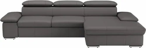 Sit & More, sit&more Ecksofa "Valantine L-Form, B: 286 cm" mit Arm- & Kopfteilverstellung, optional mit Bettfunktion