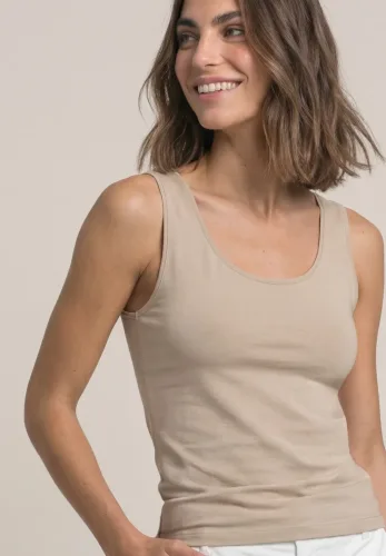 Street One, Basic Top mit Rundhals in Unifarbe