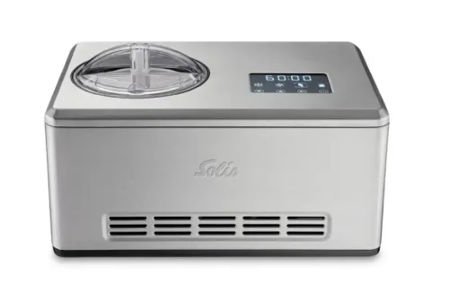 Solis Of Switzerland, SOLIS OF SWITZERLAND Eismaschine "Gelateria Pro Touch 2 l" 2 l 200 W Kompakte 3 in 1 Maschine für Eis, Sorbet und Joghurt