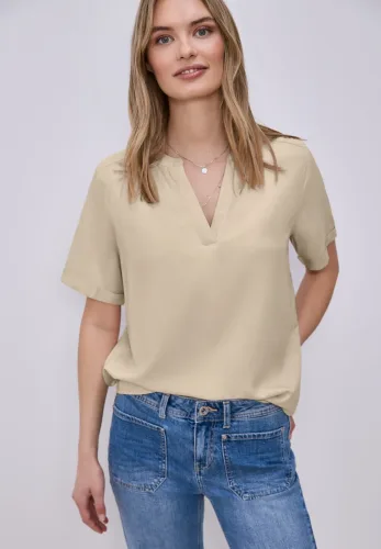 Street One, Kurzarm Bluse mit Turn