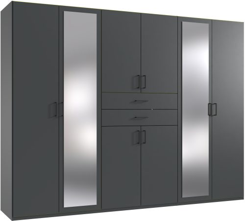 Wimex Kleiderschrank »Diver Drehtürenschrank mit Spiegel, 180, 225 o. 270cm breit«, Bestseller Schlafzimmerschrank wahlweise 3 Innenausstattungen