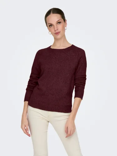 Only, Only - Pullover, für Damen, Weinrot, Größe M