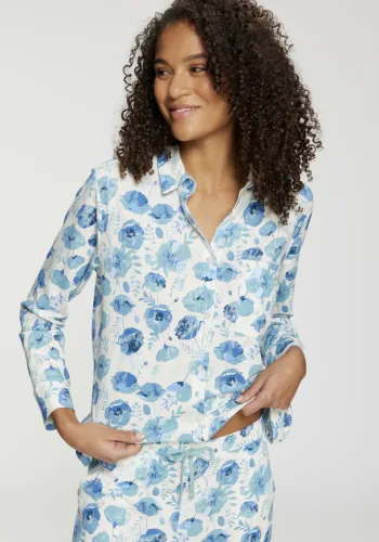 Vivance Dreams by Lascana Pyjamaoberteil 1 Mit durchgehender Knopfleiste