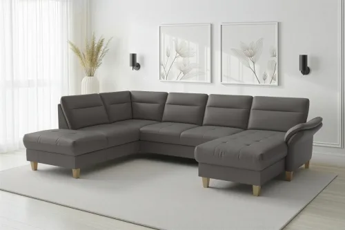 Sit & More, sit&more Wohnlandschaft "Pamela, U-Form, B: 292 cm, Leder"
