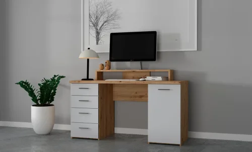 CONFORAMA, Schreibtisch URBAN 60x145x90.7cm eiche