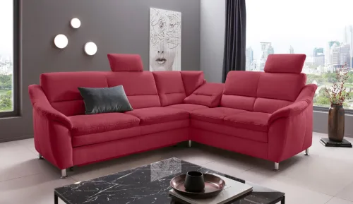 home affaire, Home affaire Ecksofa "Cardoso L-Form" Federkern, wahlweise mit Bett, Schubkasten, teilweise Relaxfunktion