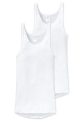 Schiesser, Schiesser - Tanktop Doppelripp, für Herren, Weiss, Größe L