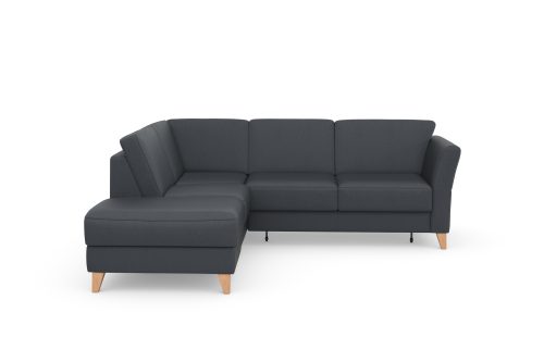 SIT&MORE, sit&more Ecksofa »Visby V«, Wahlweise mit Bettfunktion und Stauraum, frei im Raum stellbar, mit Federkern, auch erhältlich in dem besonders leicht mit Wasser zu reinigendem "Soft clean" Bezug