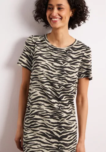Street One, Knielanges Kleid mit Zebra