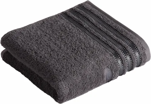 VOSSEN - Cult de Luxe Handtuch, 50 x 100 cm, Gewittergrau