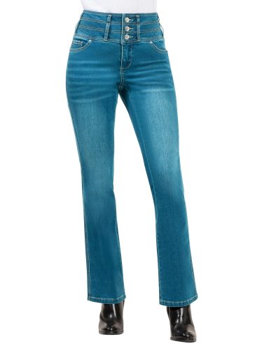 undefined, 5-Pocket-Jeans in blue-stone-washed von heine