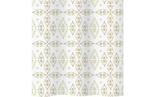 Diaqua, Diaqua - Duschvorhang Textil Pueblo, 180X180CM, Light Beige