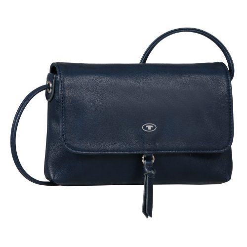 Tom Tailor, TOM TAILOR Umhängetasche "Luna" mit hochglänzendem Logo und kleinem dekorativen Knoten