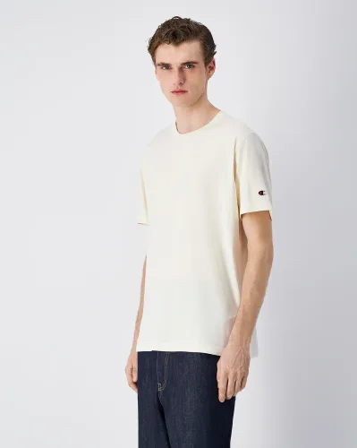 Champion, Champion T-Shirt - Cream M Herren